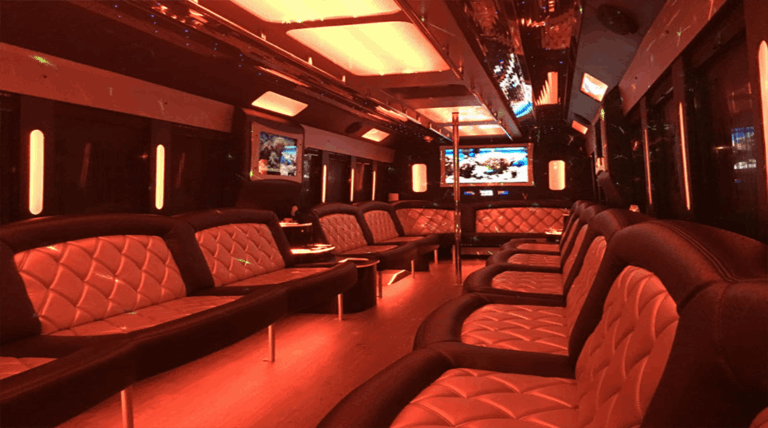 Large Chicago party bus in the fleet