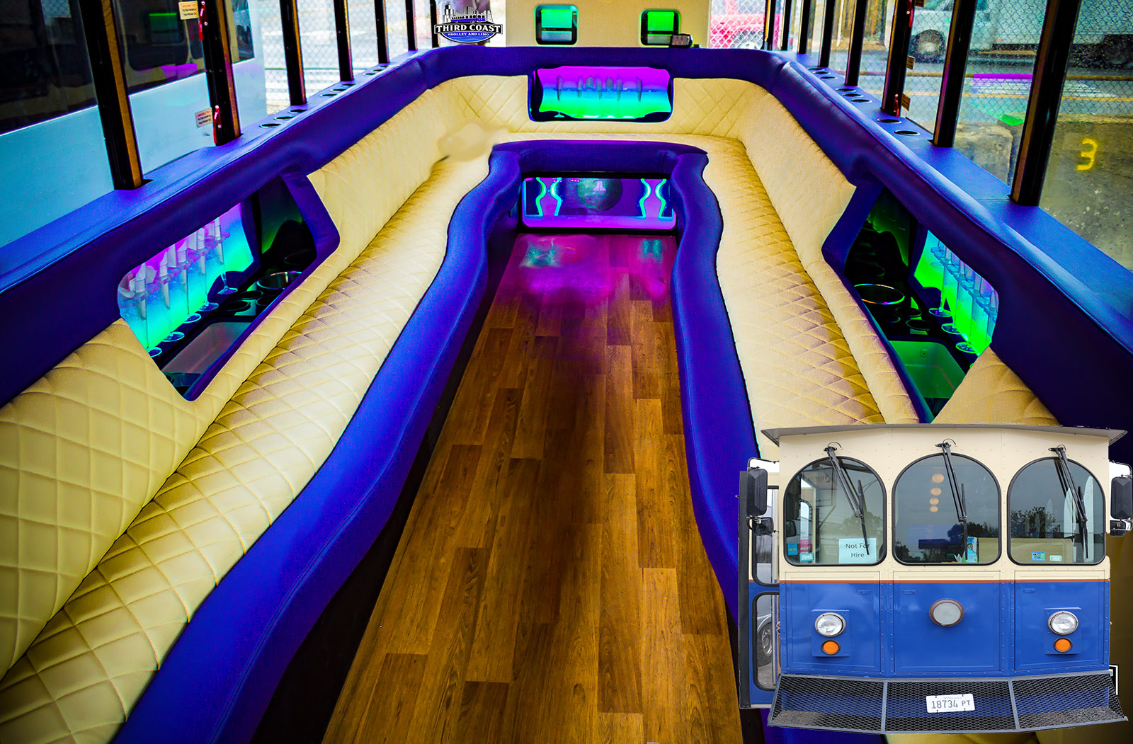 Chicago Trolley Rentals Party Bus Rental Chicago Wedding